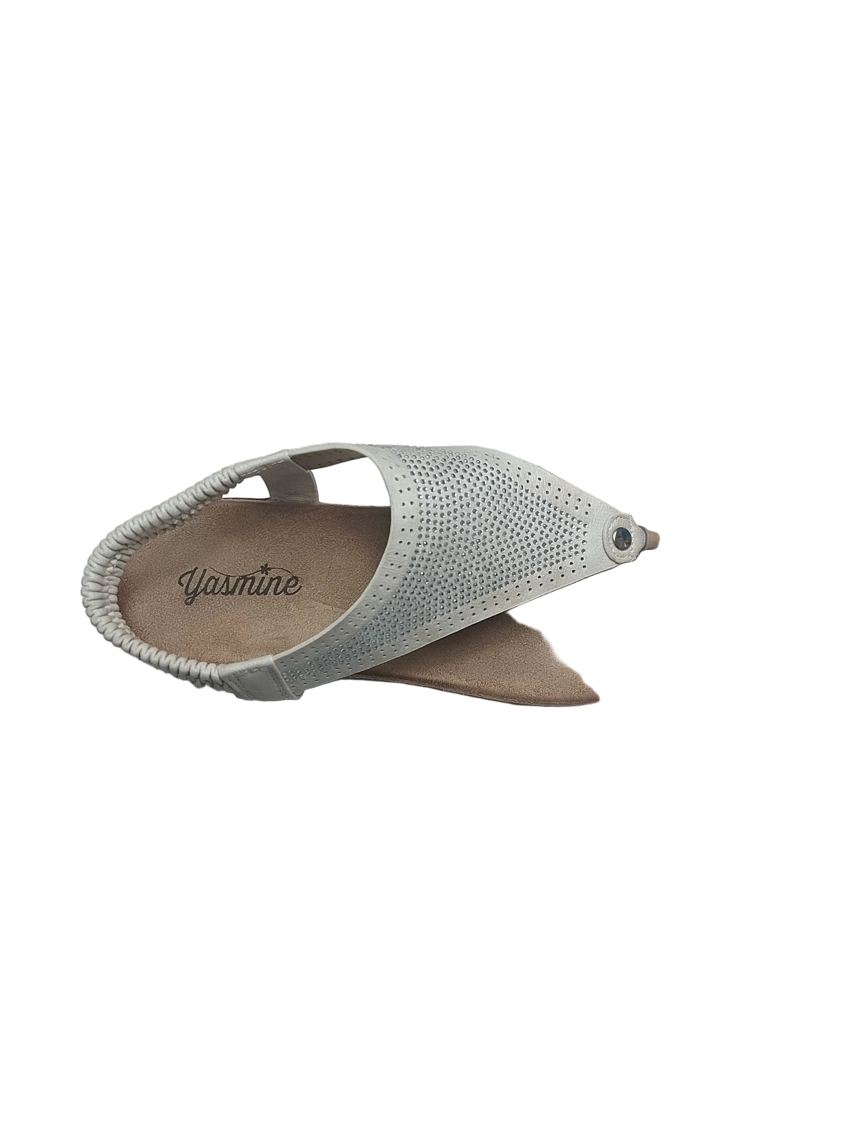 Infradito donna bianco argento yasmine art 40132 plantare