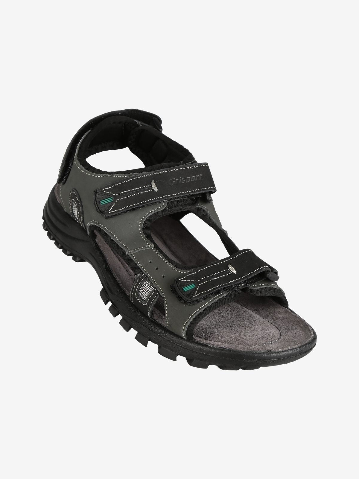 GRIPOSRT Sandali Uomo – Triplo Strappo – Suola Antiscivolo – Premium Nabuk – Off