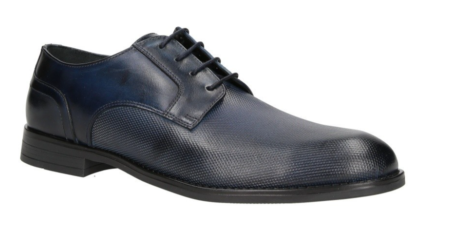## 👞 SCARPA ELEGANTE ESTIVA IN VITELLO BLU – BROGUE TRASPIRANTE – LUSSO ARTIGIA