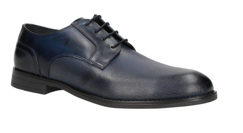 ## 👞 SCARPA ELEGANTE ESTIVA IN VITELLO BLU – BROGUE TRASPIRANTE – LUSSO ARTIGIA