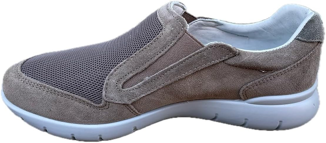 GRISPORT 43826V38 UOMO - Mocassino Slip-On SCAMOSCIATO BLU HECTOR VESUVIO + Beig