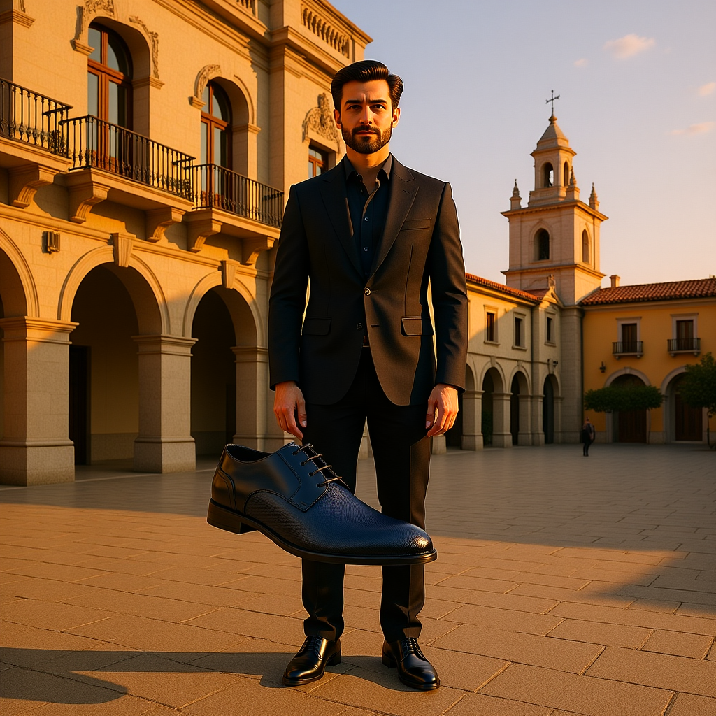 ## 👞 SCARPA ELEGANTE ESTIVA IN VITELLO BLU – BROGUE TRASPIRANTE – LUSSO ARTIGIA