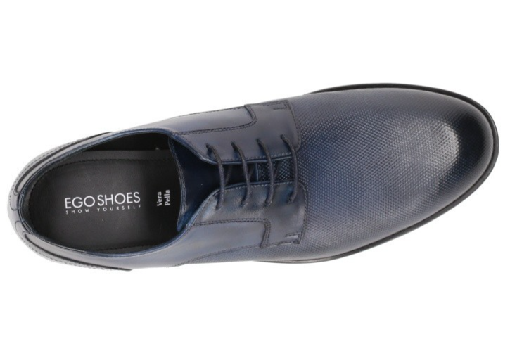 ## 👞 SCARPA ELEGANTE ESTIVA IN VITELLO BLU – BROGUE TRASPIRANTE – LUSSO ARTIGIA