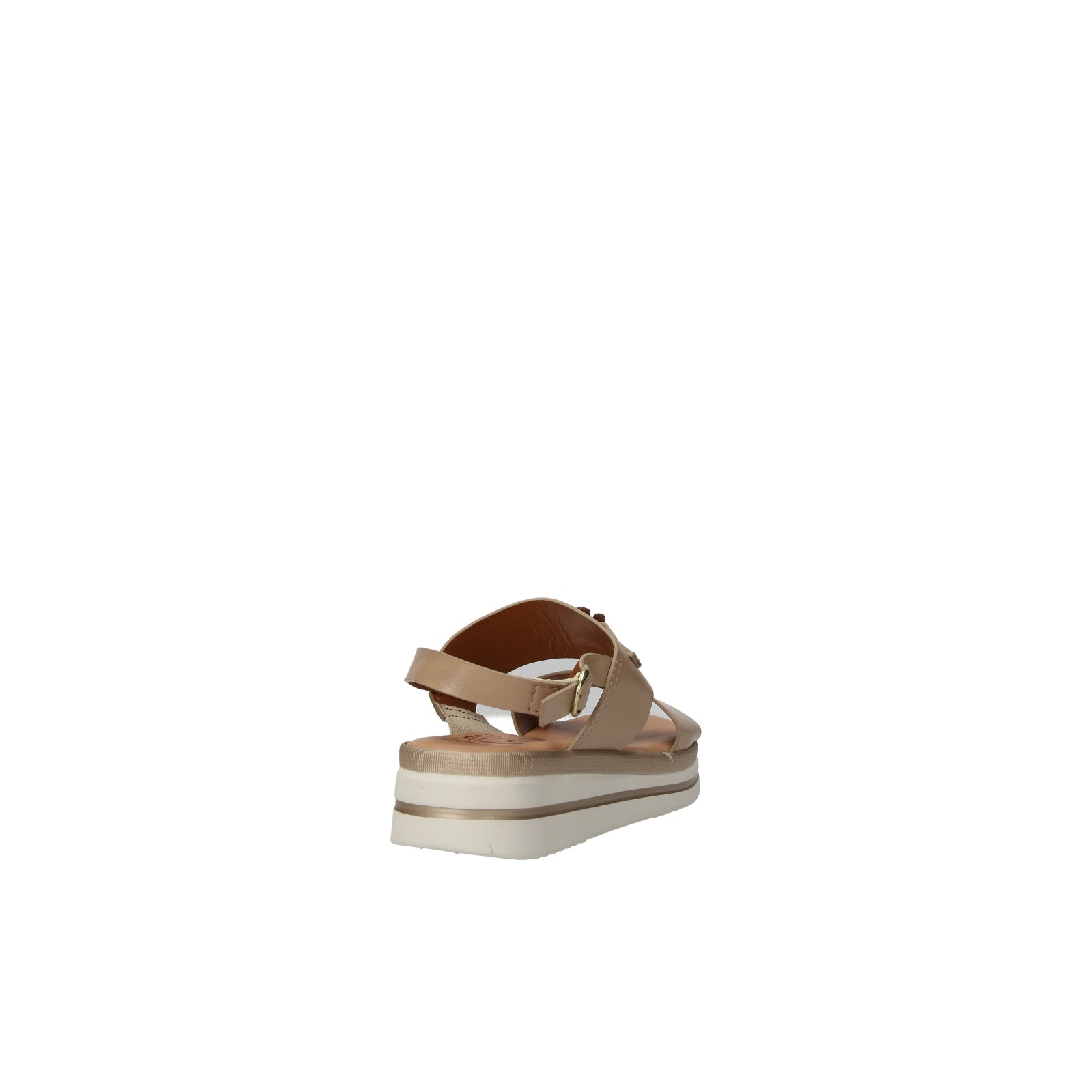 Donnaflo Art. 3340B Beige – Sandalo con Zeppa in Vera Pelle | Made in Italy
