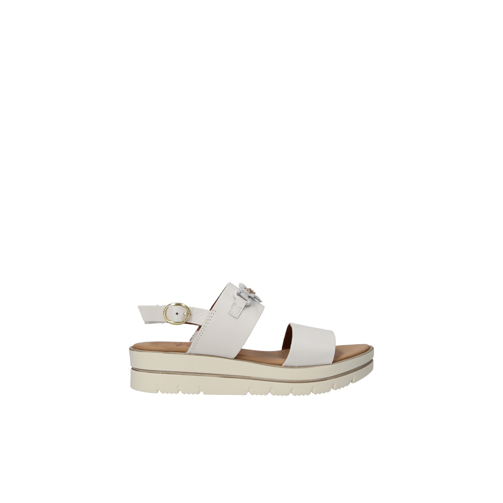 Donnaflo B1 Bianco – Sandalo con Zeppa in Vera Pelle | Made in Italy