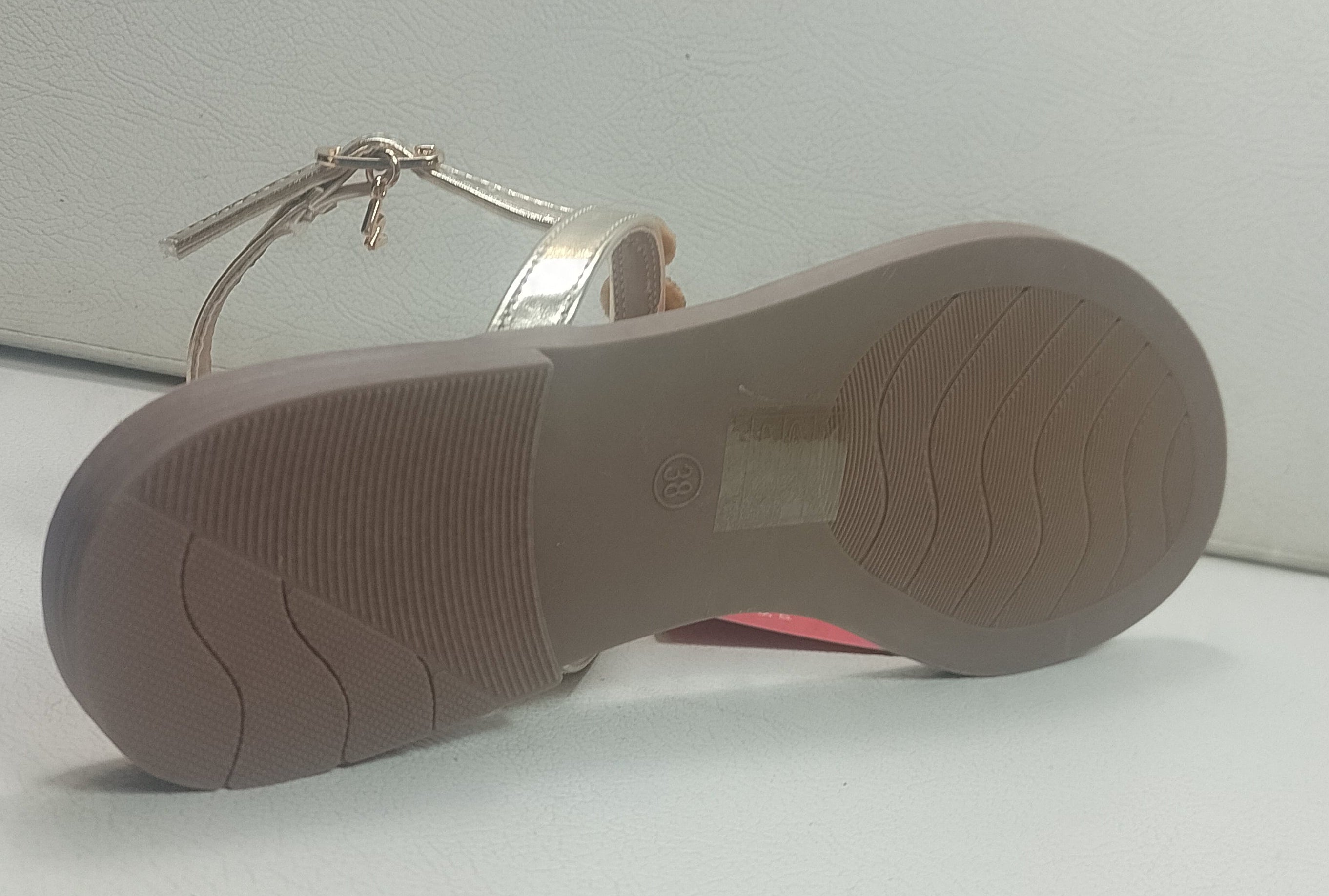 Infradito Donna WCubet – Tacco 10 Memory Foam con Accessorio Bronzo