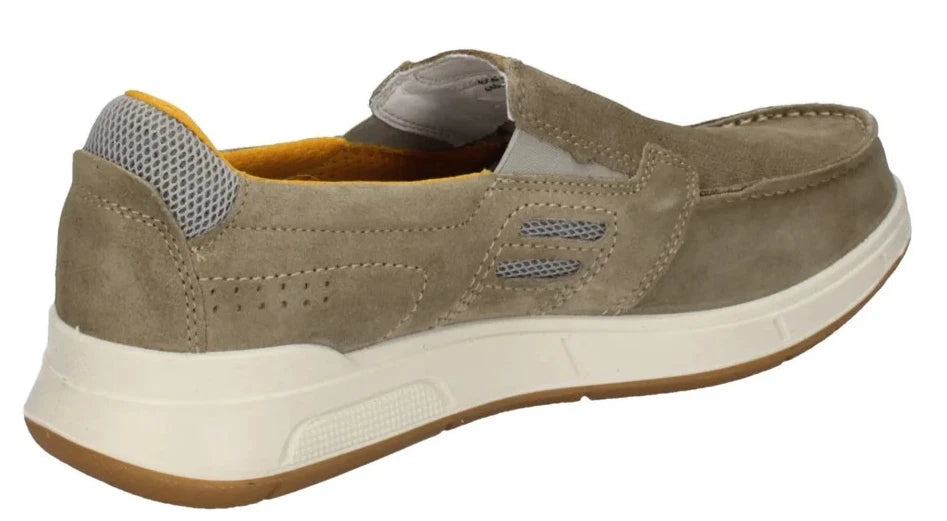 Mocassini Uomo Pelle Scamosciata GRISPORT 44603 - Memory Foam + Massaggio Planta