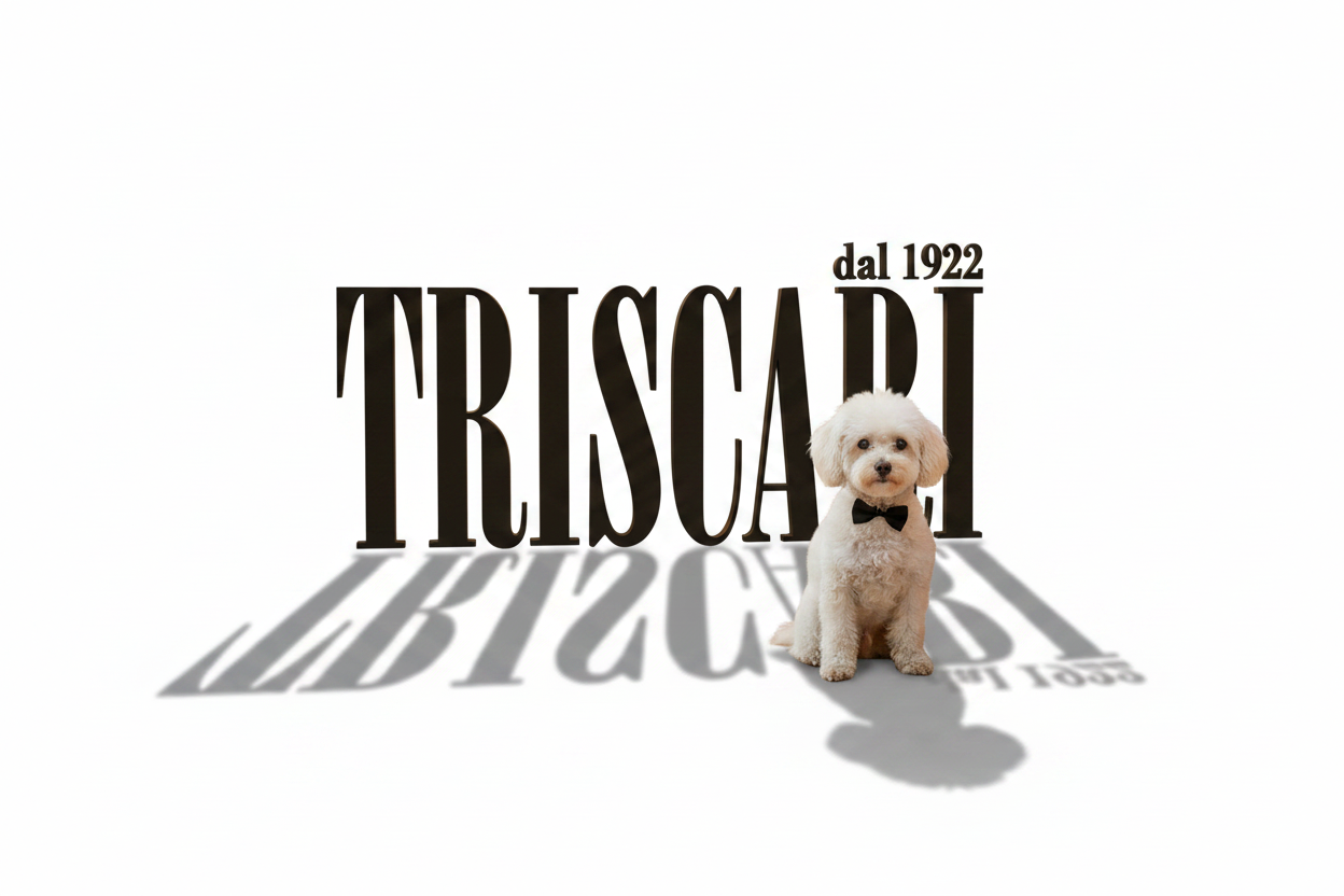 Triscari Logo con Barboncino in Prospettiva